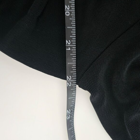 Chicos Travelers Black Faux Wrap Midi Dress 3/XL 3/4 Sleeve Slinky Stretch - Picture 6 of 7